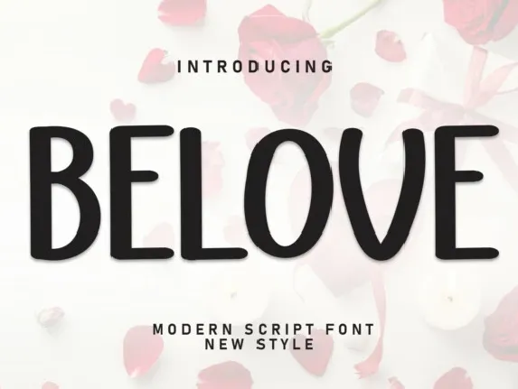 Belove Display font