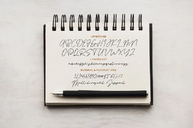 Handgoals font