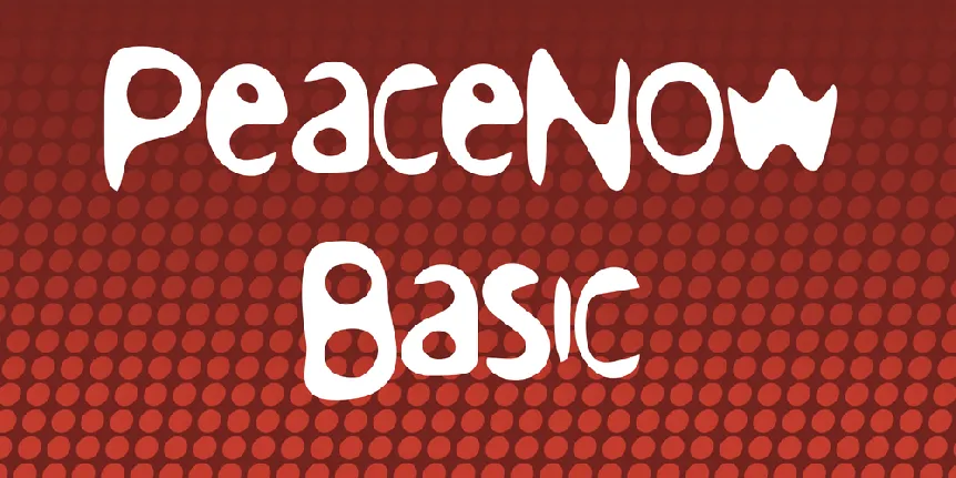 PeaceNow Basic font