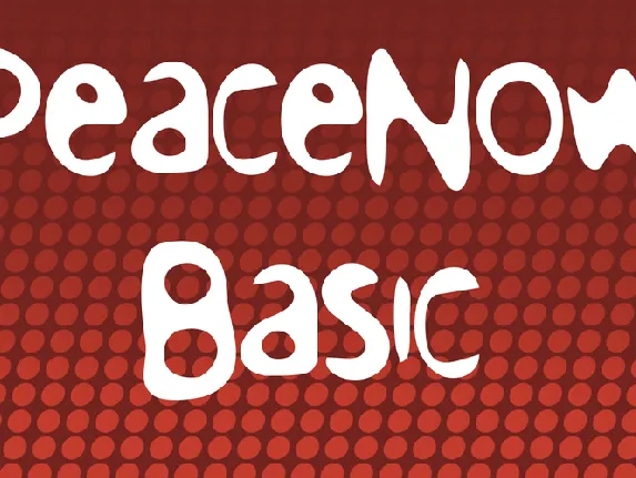 PeaceNow Basic font