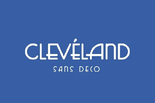 Cleveland Sans Deco font