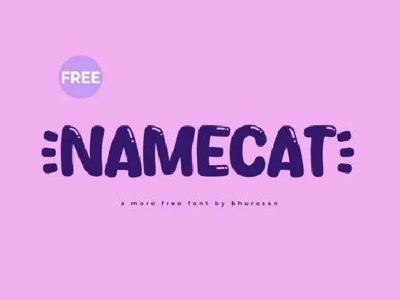 Namecat font