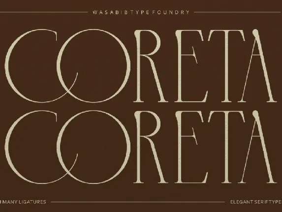 Coreta font