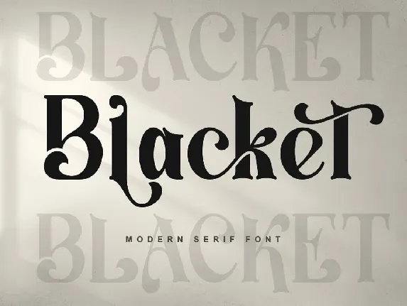 Blacket font