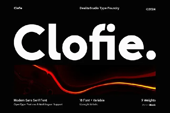 Clofie font