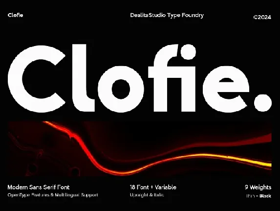 Clofie font