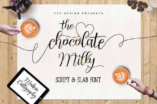 Chocolate Milky Script font