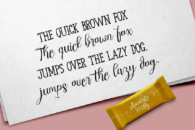 Chocolate Milky Script font