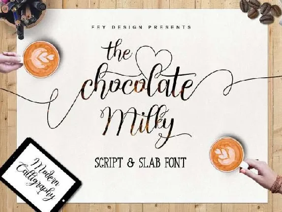 Chocolate Milky Script font