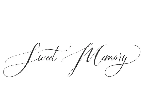 Sweet Memory Demo font