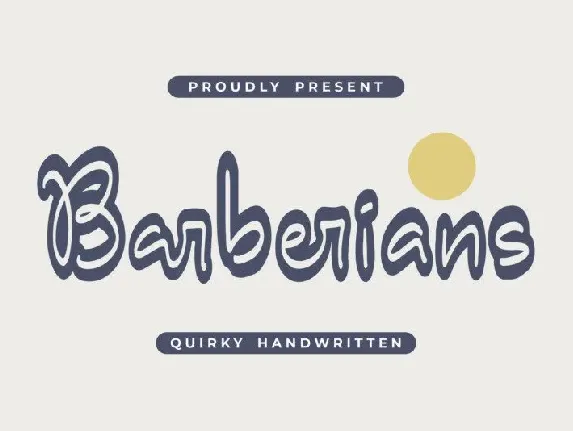 Barberians Handwritten font