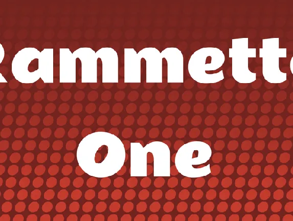 Rammetto One font