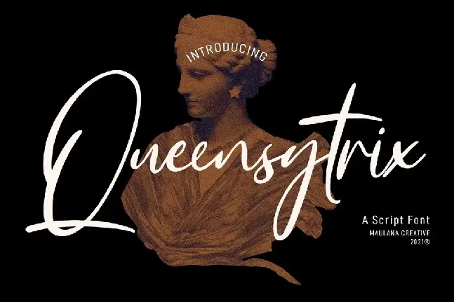 Queensytrix font