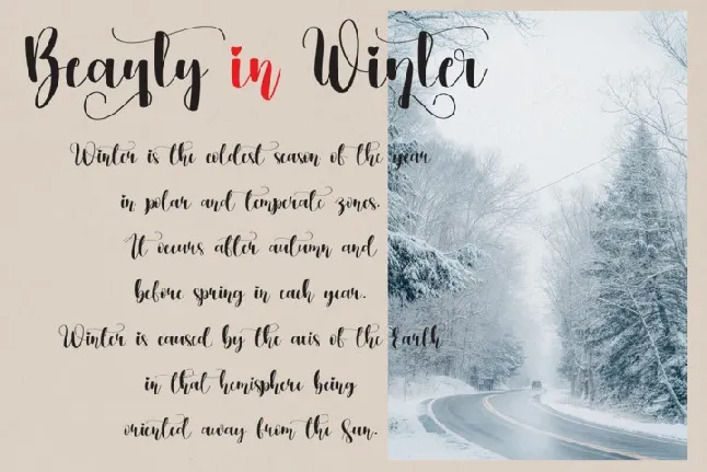 Winterlove font