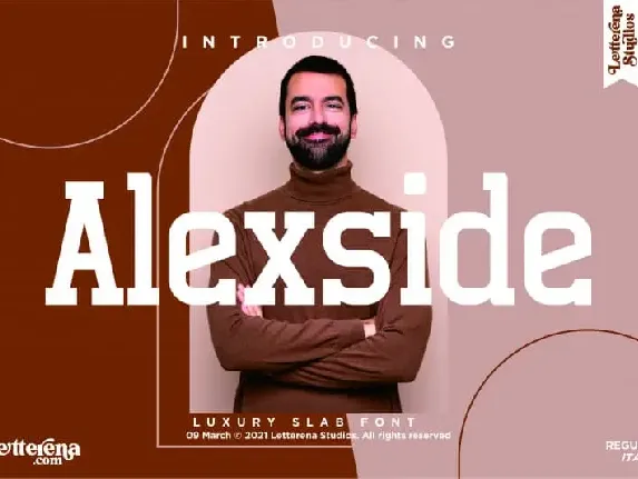 Alexside Slab font