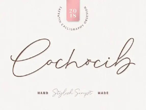 Cochocib Script font