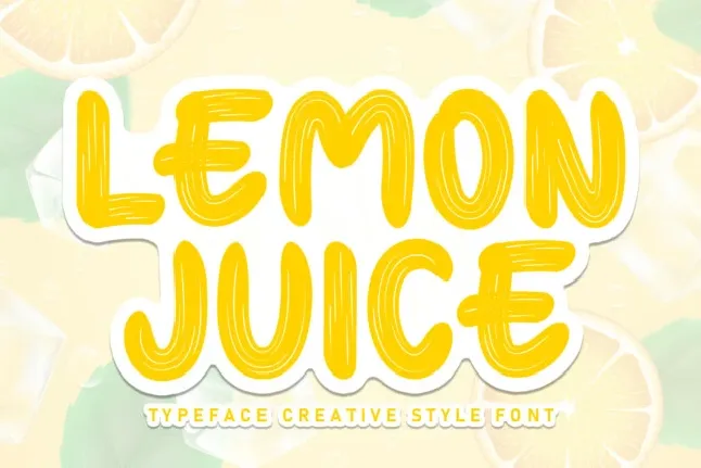 Lemon Juice Display font