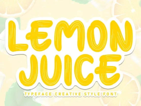 Lemon Juice Display font