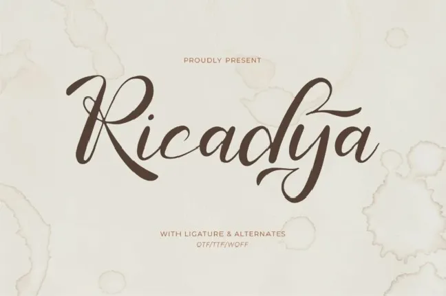 Ricadya font