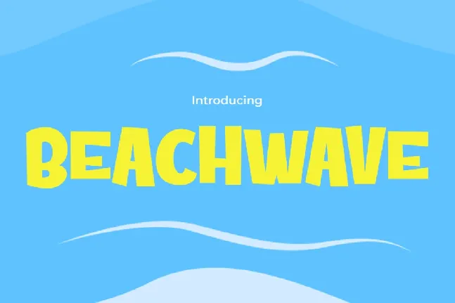 Beachwave font