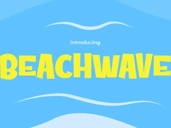 Beachwave font