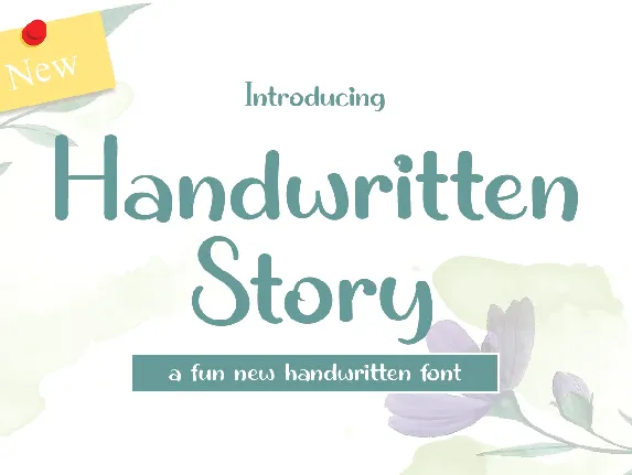 Handwritten Story font