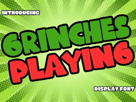 Grinches Playing font