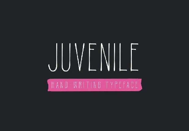 Juvenile Hand Drawn font