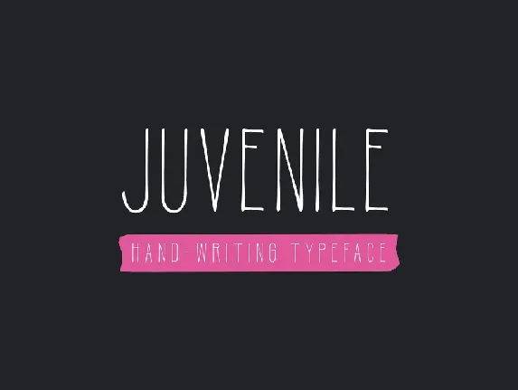 Juvenile Hand Drawn font