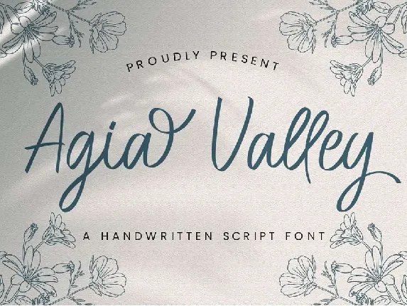 Agia Valley font