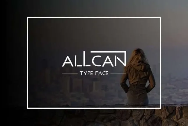 Allcan Typeface Free font