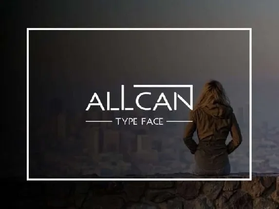 Allcan Typeface Free font