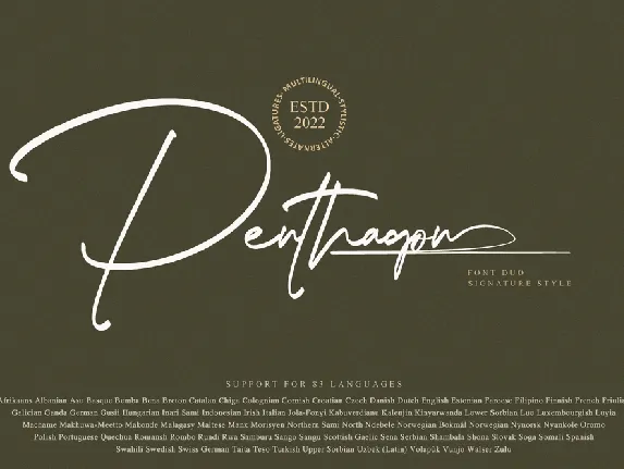 Penthagon Personal Use Only font