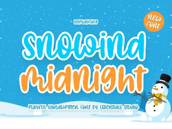 Snowind midnight font