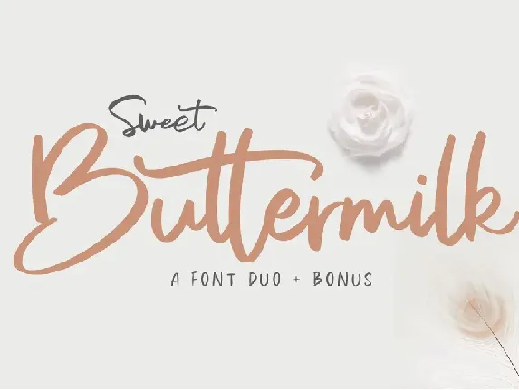 Sweet Buttermilk Script font