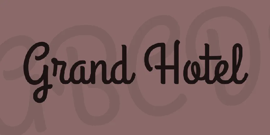 Grand Hotel font