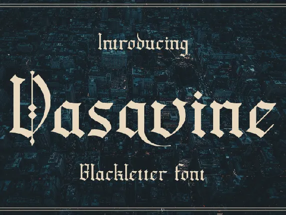 Vasavine Typeface font