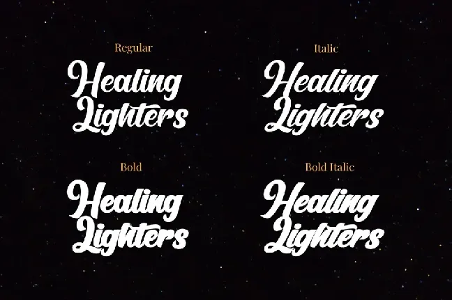 Healing Lighters font