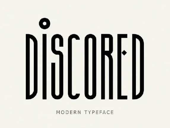 Discored Display font