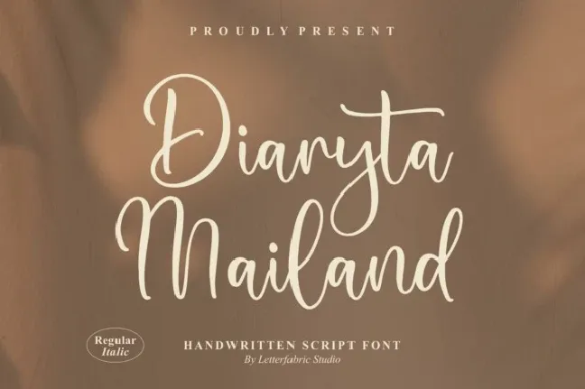 Diaryta Mailand font