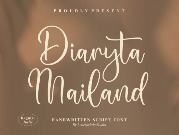 Diaryta Mailand font