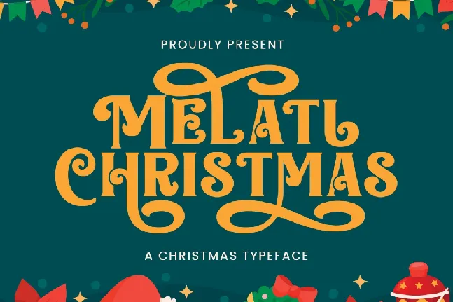 Melati Christmas font