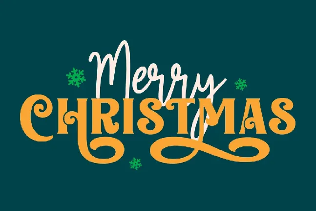 Melati Christmas font