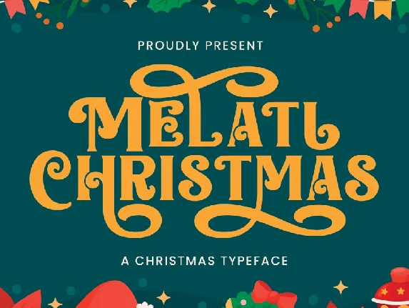 Melati Christmas font