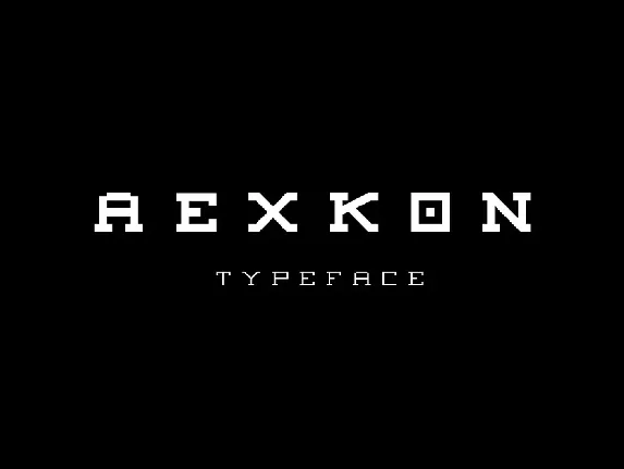 Aexkon Pixel Typeface font