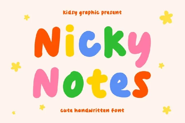 Nicky Notes font