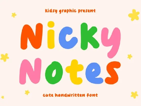 Nicky Notes font