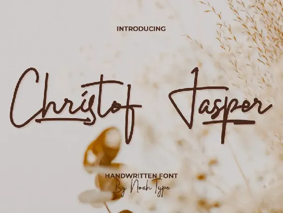 Christof Jasper Demo font