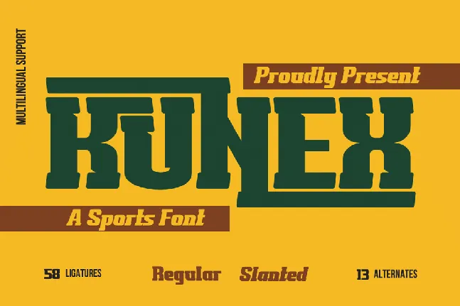 KUNEX trial font