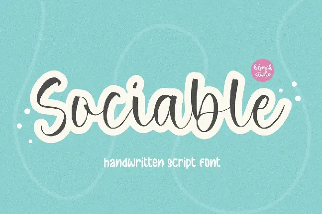 Sociable font